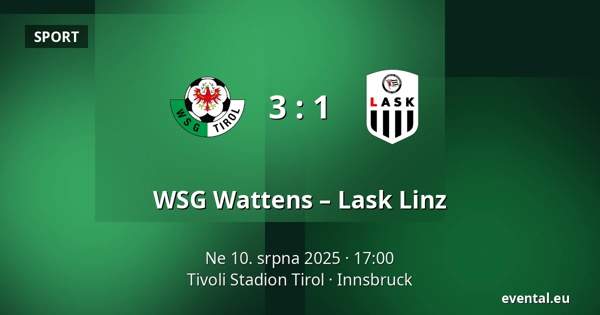 WSG Wattens – Lask Linz — Tivoli Stadion Tirol, Innsbruck