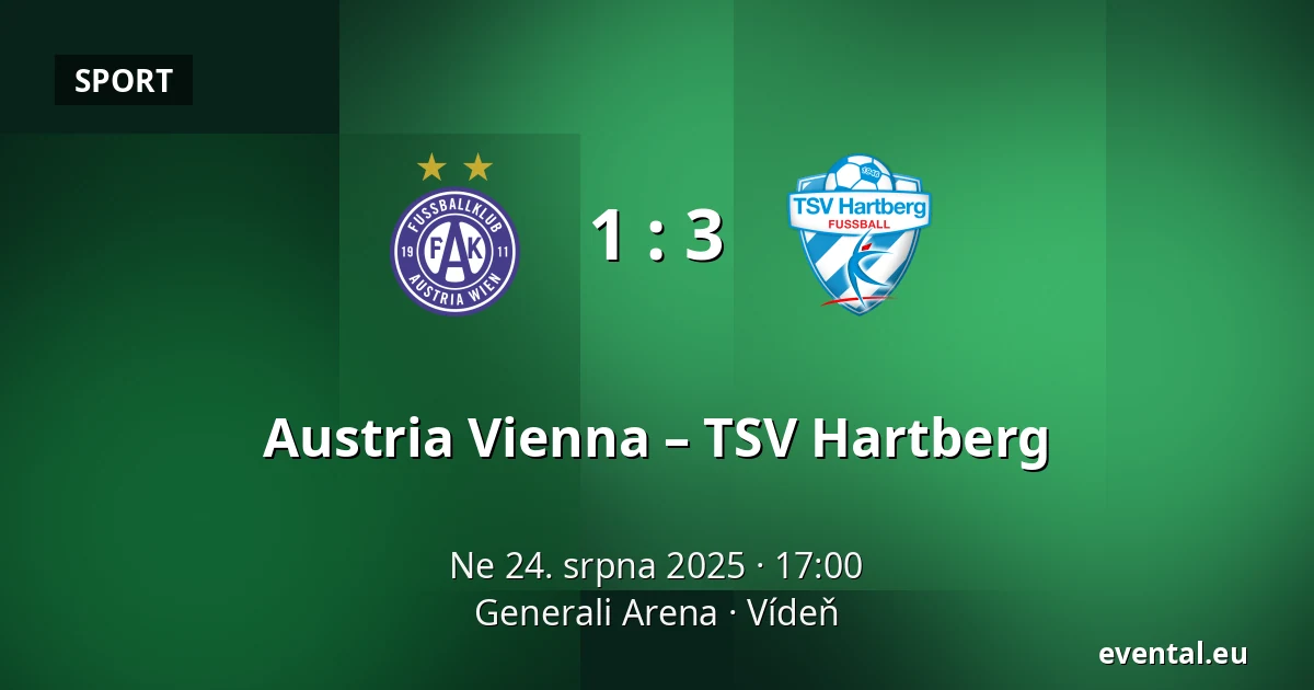 Austria Vienna – TSV Hartberg — Generali Arena, Vídeň