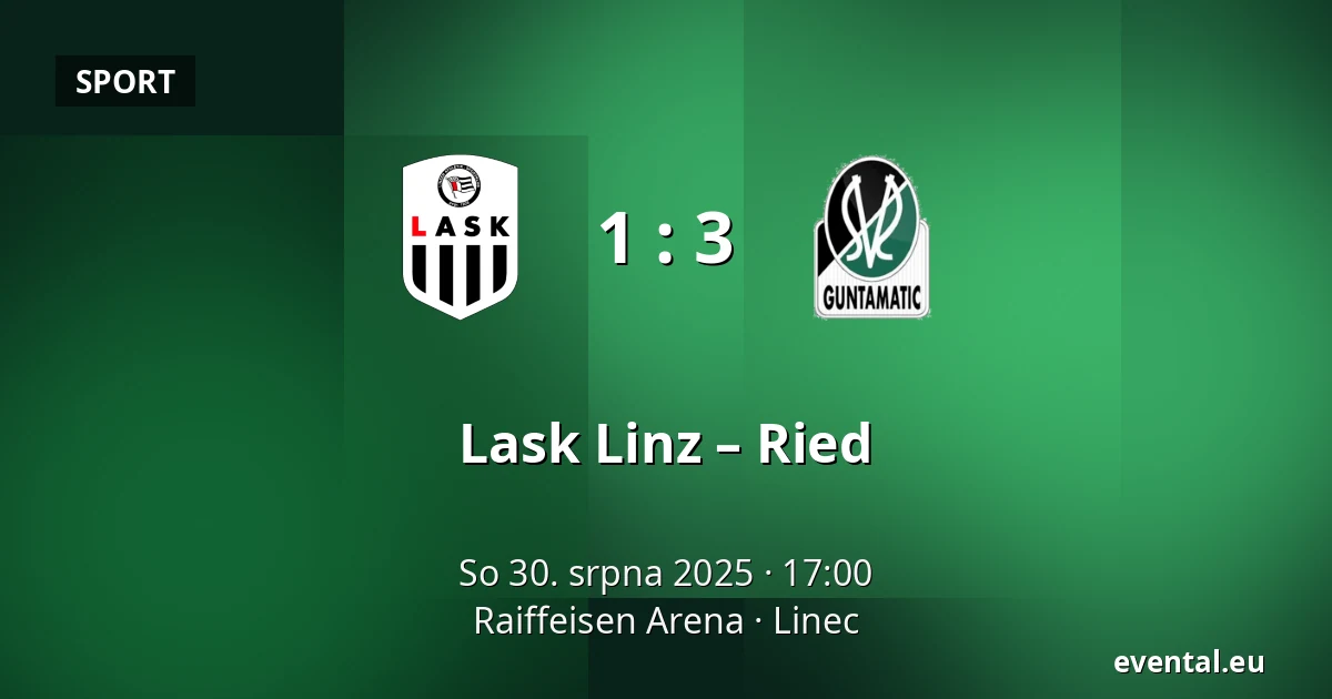 Lask Linz – Ried — Raiffeisen Arena, Linec