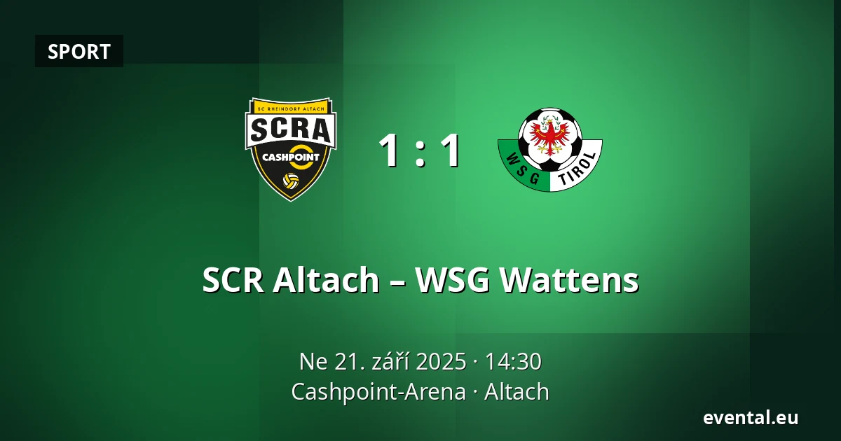 SCR Altach – WSG Wattens — Cashpoint-Arena, Altach