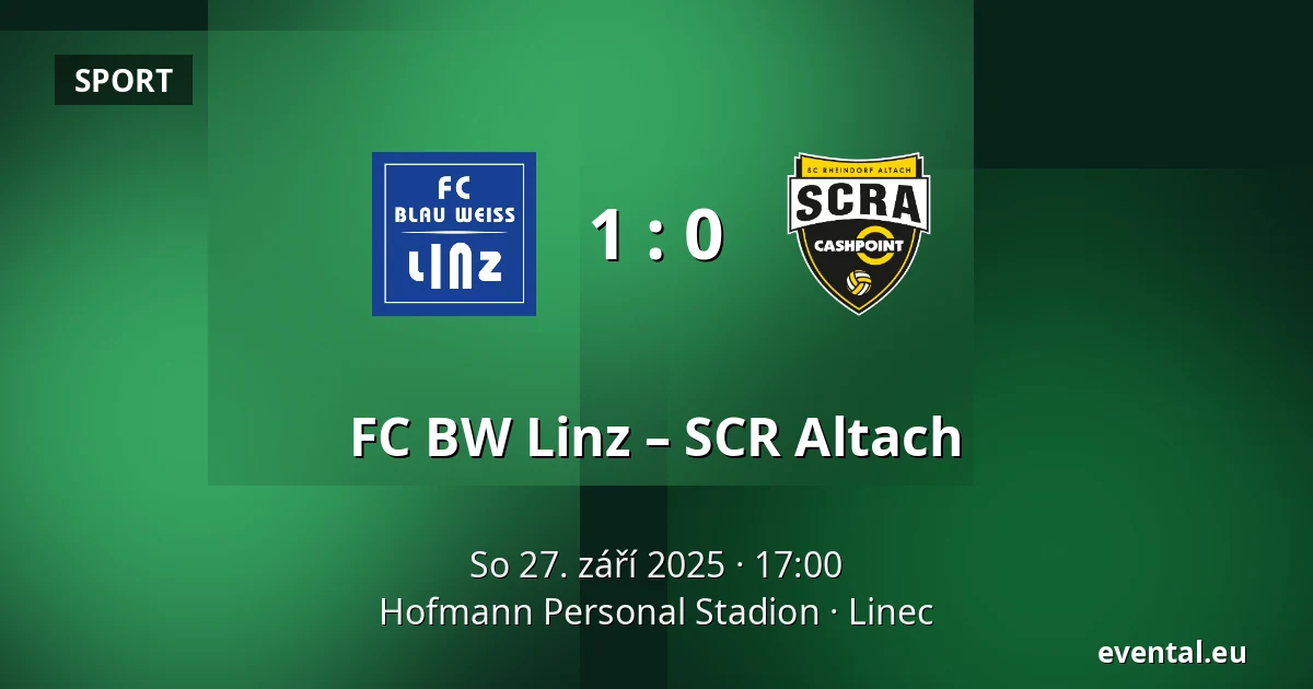 FC BW Linz – SCR Altach — Hofmann Personal Stadion, Linec
