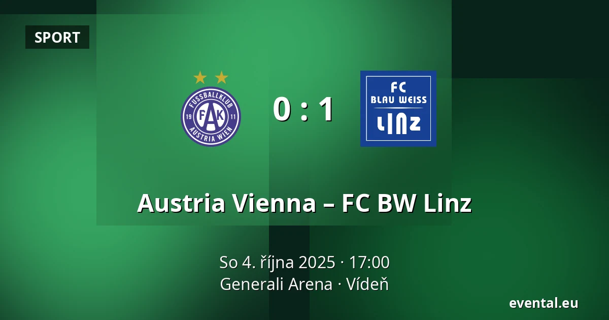 Austria Vienna – FC BW Linz — Generali Arena, Vídeň
