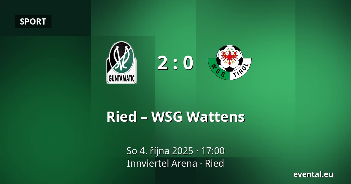 Ried – WSG Wattens — Innviertel Arena, Ried