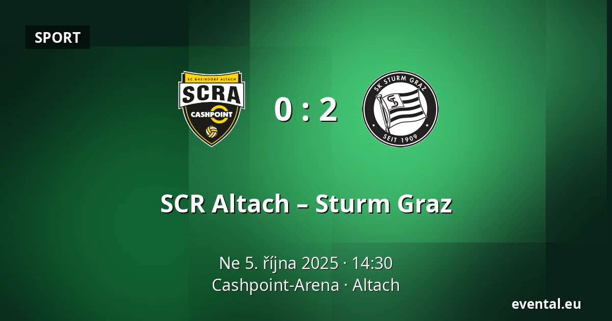 SCR Altach – Sturm Graz — Cashpoint-Arena, Altach