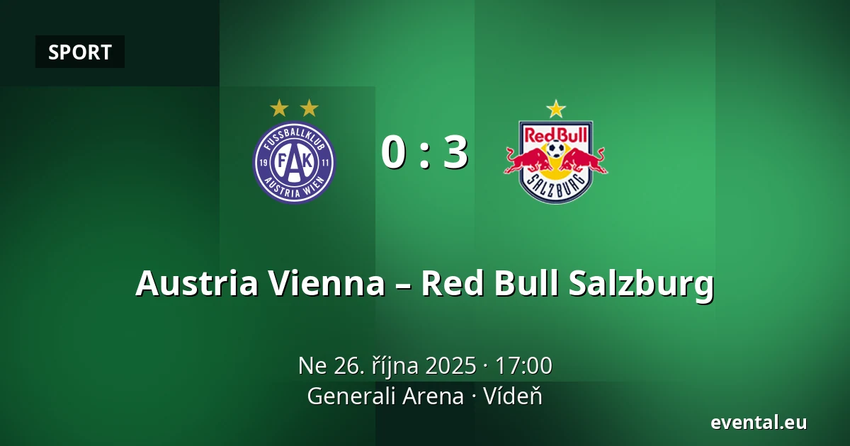 Austria Vienna – Red Bull Salzburg — Generali Arena, Vídeň