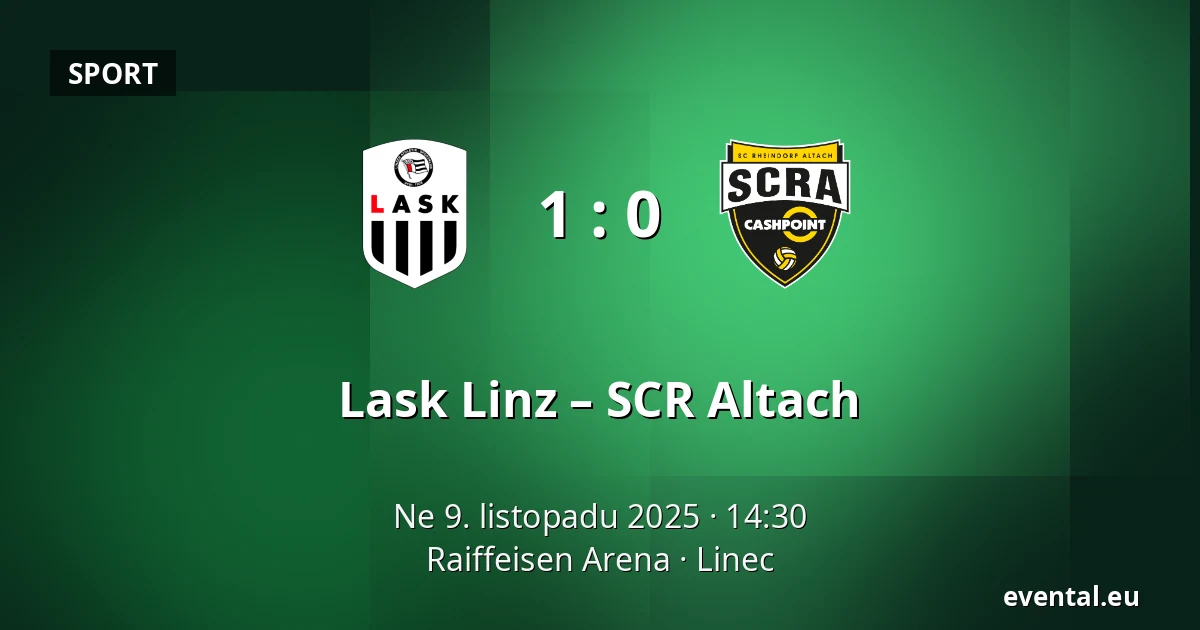 Lask Linz – SCR Altach — Raiffeisen Arena, Linec