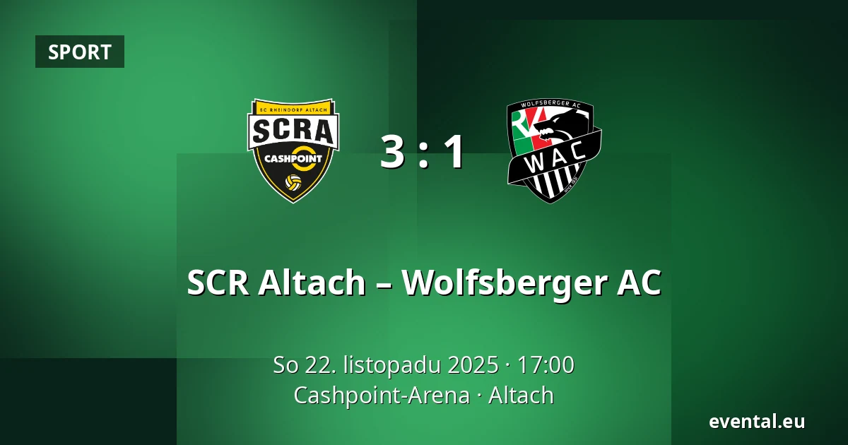 SCR Altach – Wolfsberger AC — Cashpoint-Arena, Altach