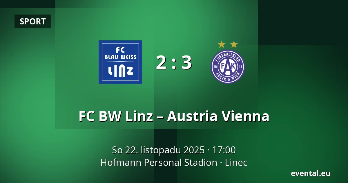 FC BW Linz – Austria Vienna — Hofmann Personal Stadion, Linec