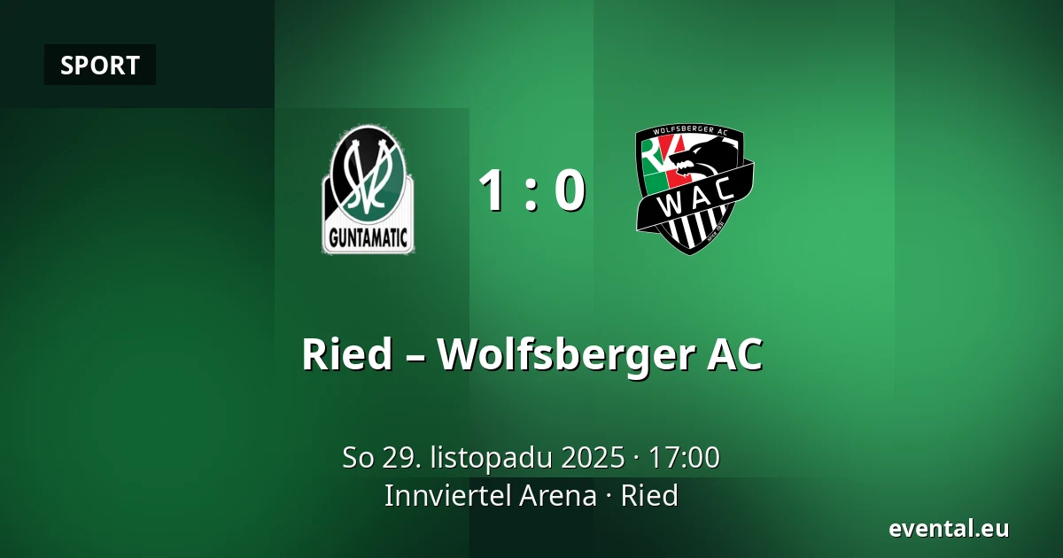 Ried – Wolfsberger AC — Innviertel Arena, Ried