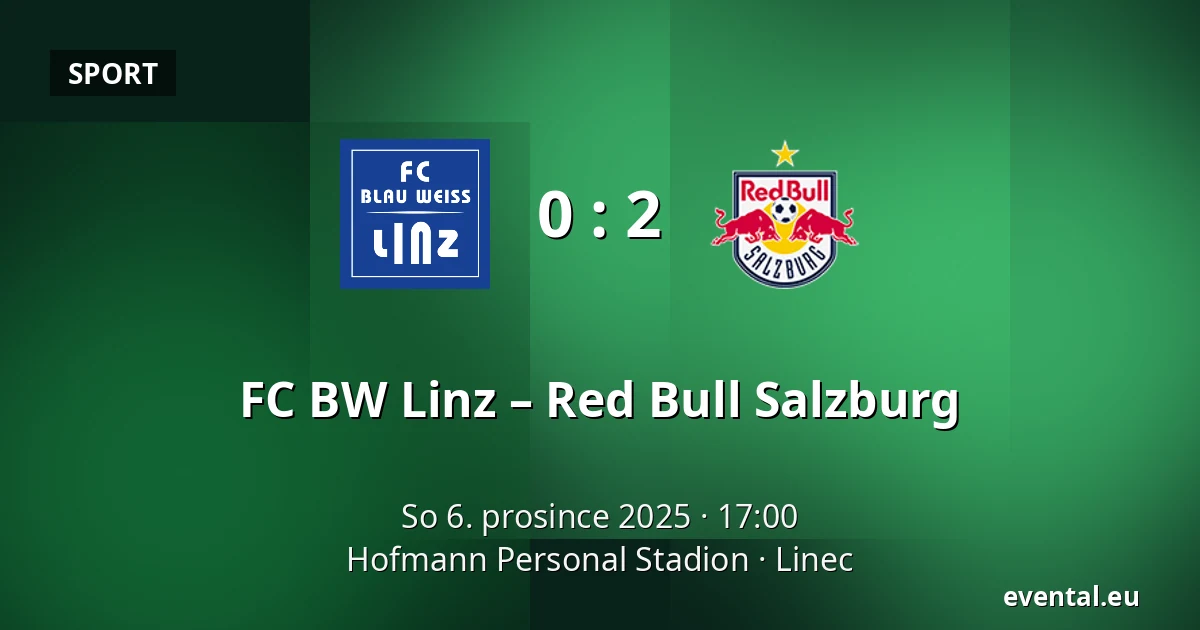FC BW Linz – Red Bull Salzburg — Hofmann Personal Stadion, Linec