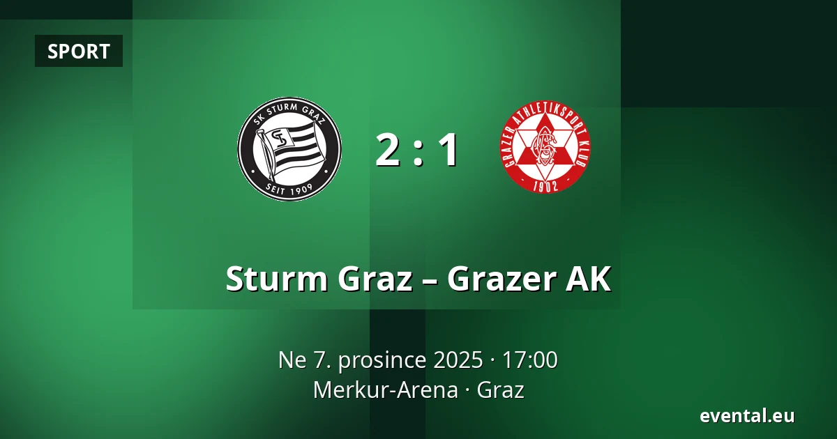 Sturm Graz – Grazer AK — Merkur-Arena, Graz