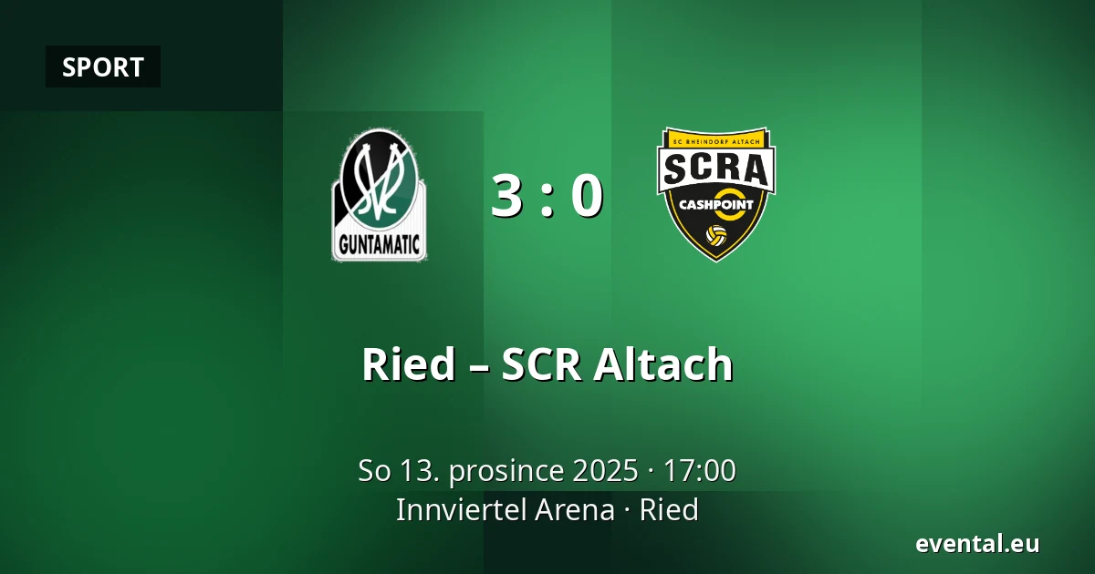 Ried – SCR Altach — Innviertel Arena, Ried