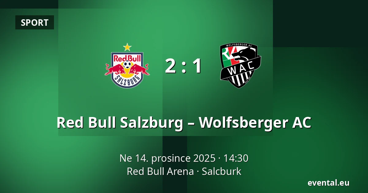 Red Bull Salzburg – Wolfsberger AC — Red Bull Arena, Salcburk
