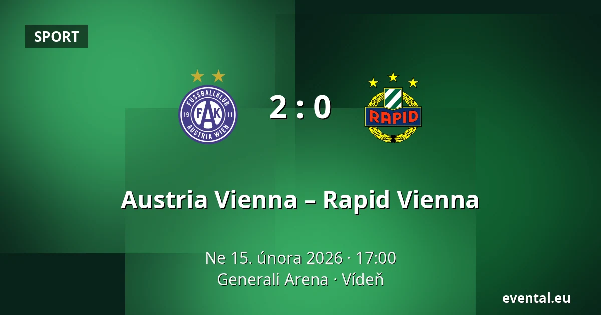 Austria Vienna – Rapid Vienna — Generali Arena, Vídeň