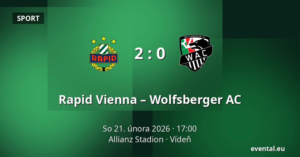 Rapid Vienna – Wolfsberger AC — Allianz Stadion, Vídeň