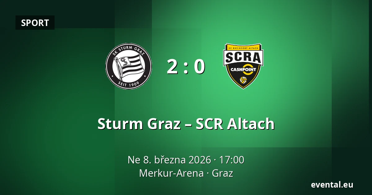 Sturm Graz – SCR Altach — Merkur-Arena, Graz