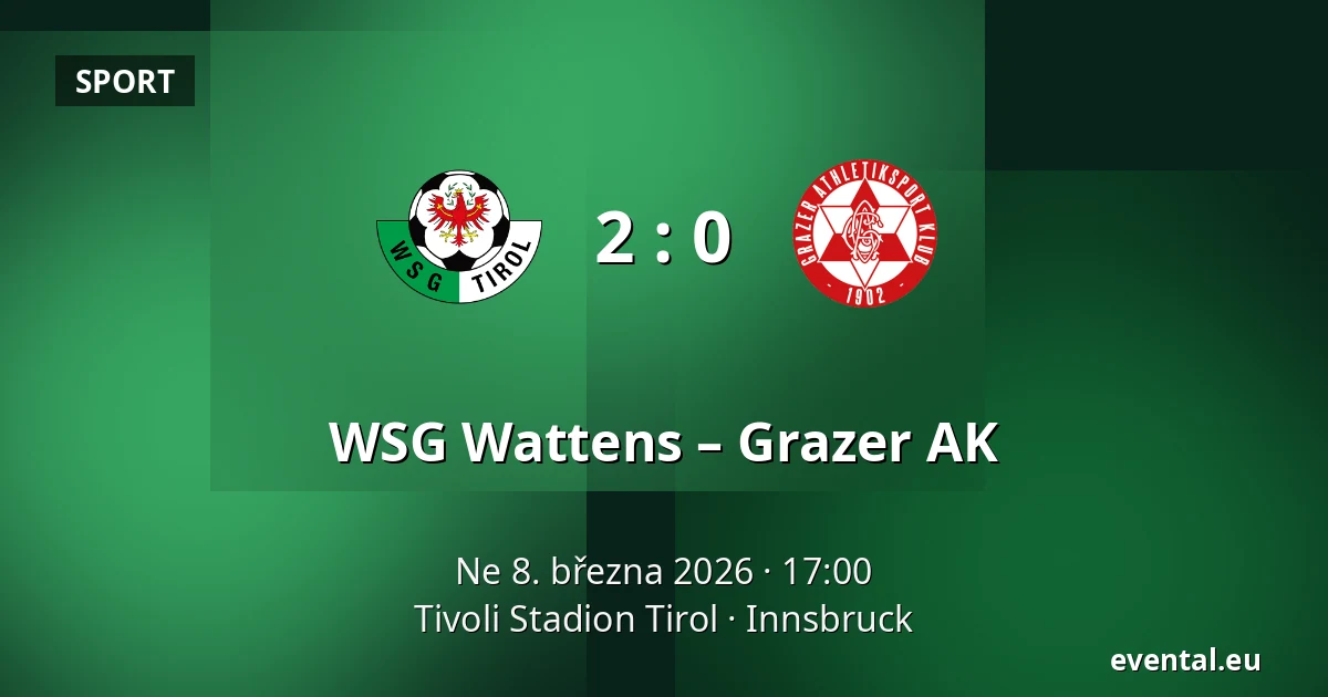 WSG Wattens – Grazer AK — Tivoli Stadion Tirol, Innsbruck