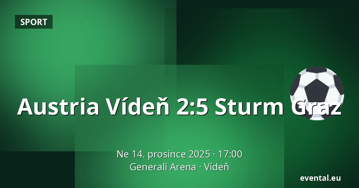Austria Vídeň - Sturm Graz — Generali Arena, Vídeň