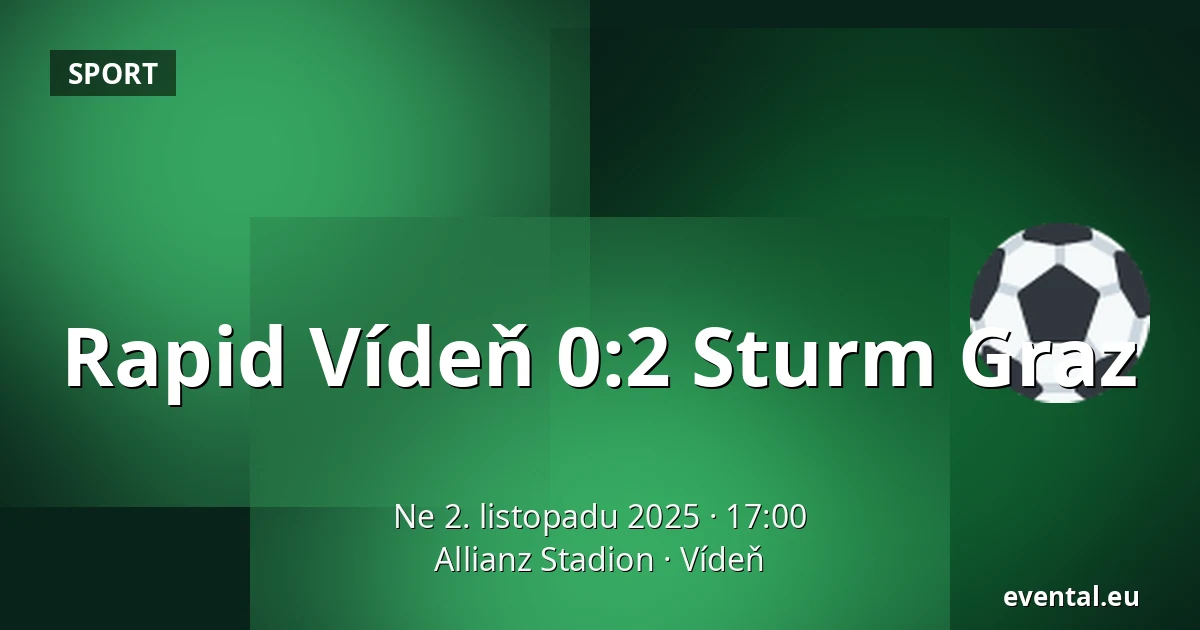 Rapid Vídeň - Sturm Graz — Allianz Stadion, Vídeň