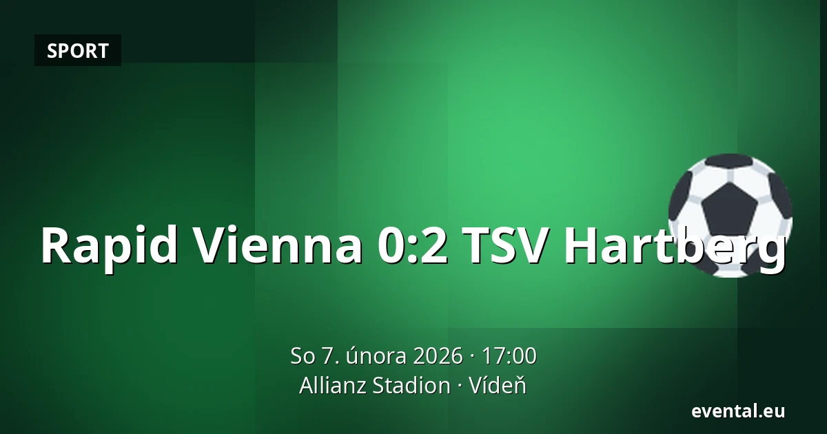 Rapid Vienna - TSV Hartberg — Allianz Stadion, Vídeň