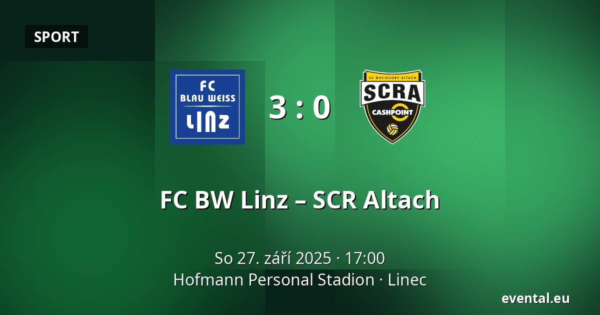 FC BW Linz – SCR Altach — Hofmann Personal Stadion, Linec