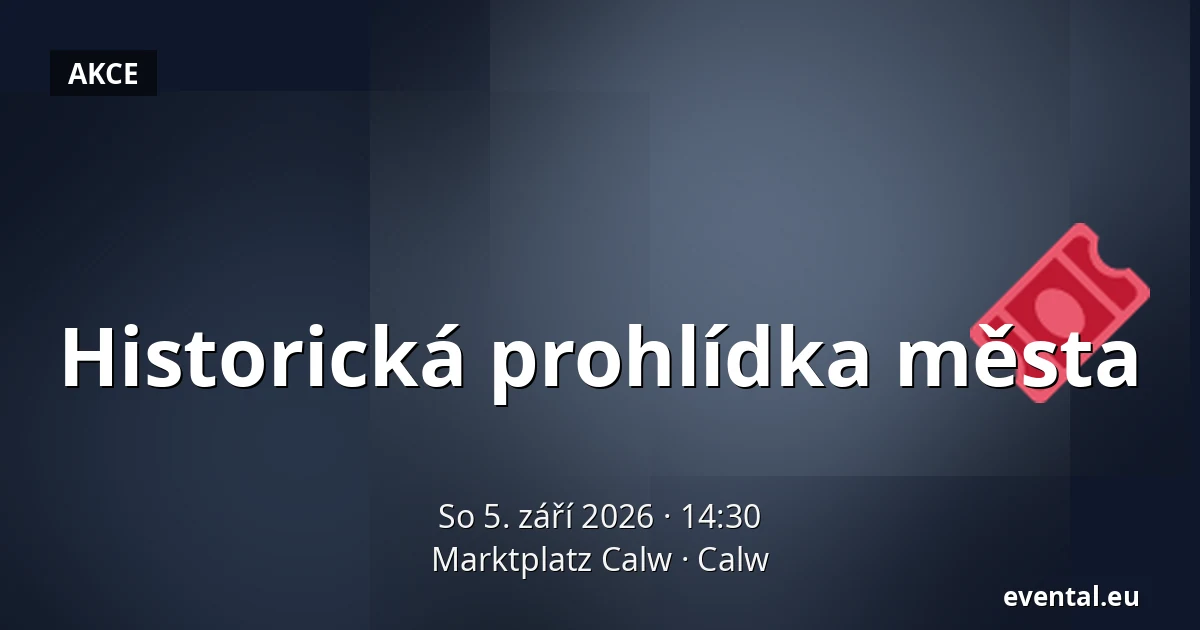 Historická prohlídka města — Marktplatz Calw, Calw