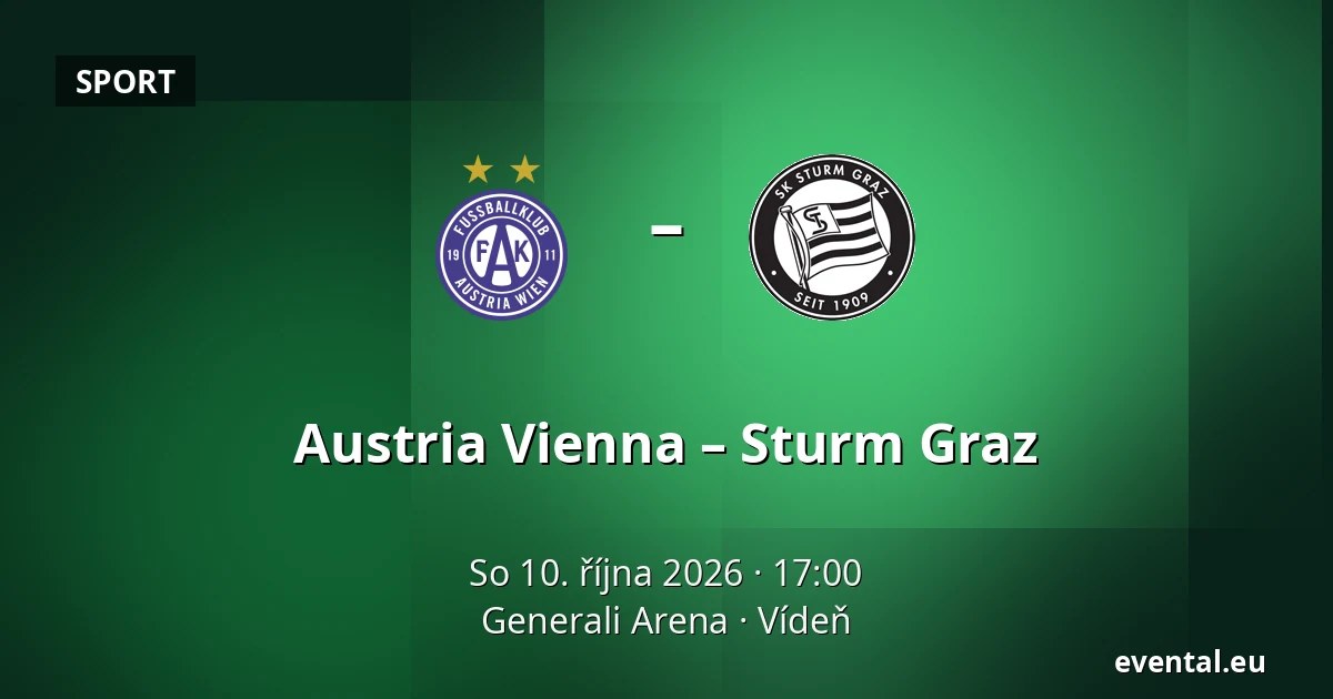 Austria Vienna – Sturm Graz — Generali Arena, Vídeň
