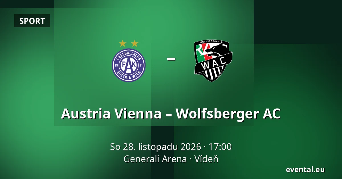 Austria Vienna – Wolfsberger AC — Generali Arena, Vídeň