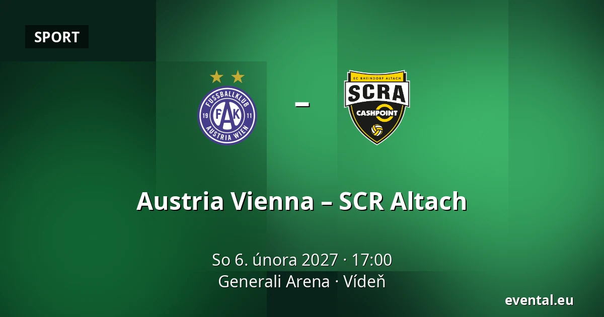 Austria Vienna – SCR Altach — Generali Arena, Vídeň