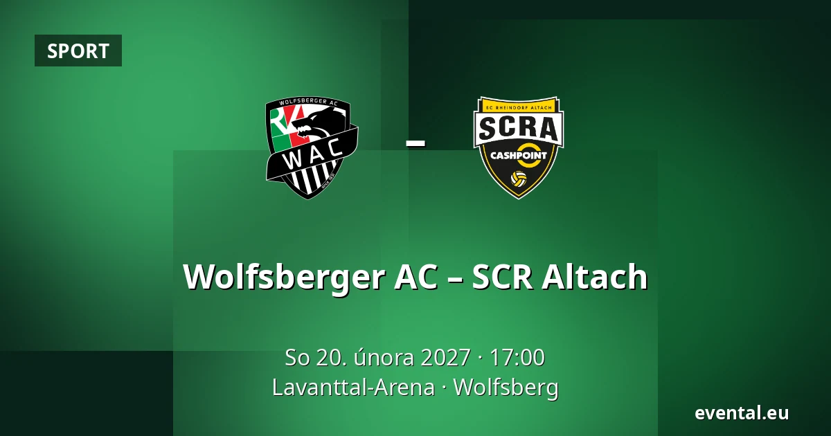 Wolfsberger AC – SCR Altach — Lavanttal-Arena, Wolfsberg