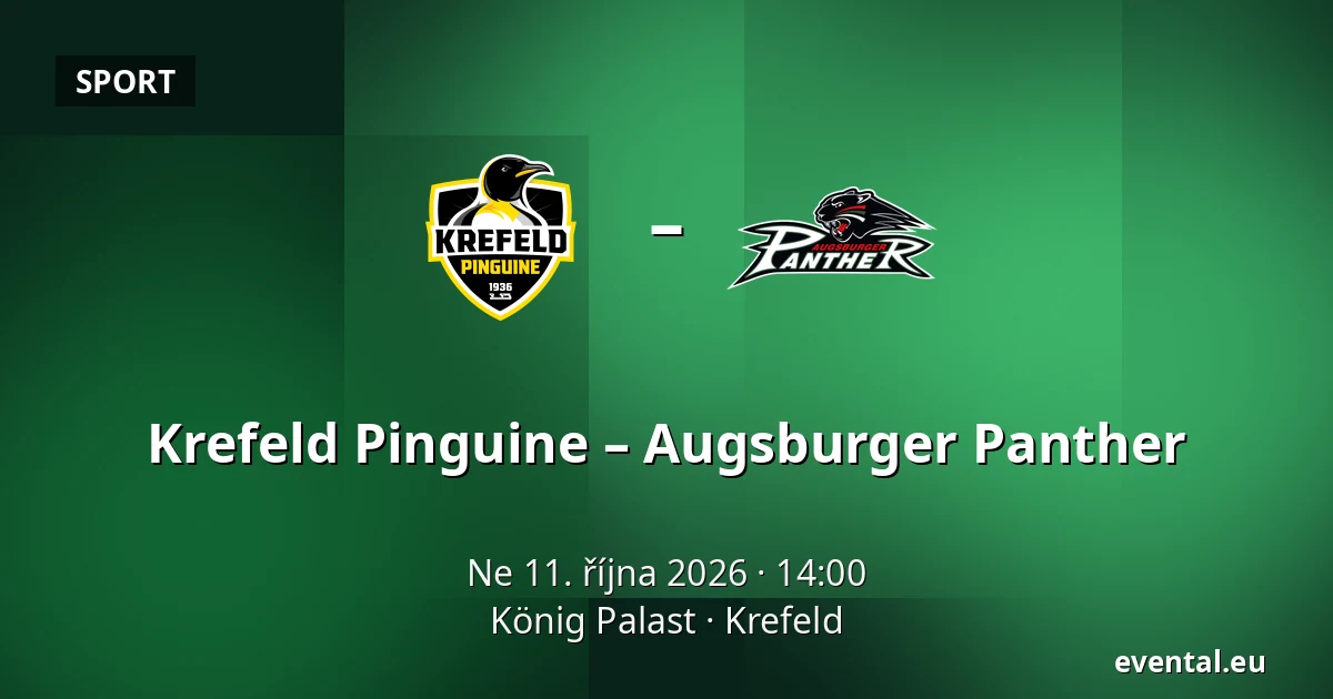 Krefeld Pinguine – Augsburger Panther — König Palast, Krefeld