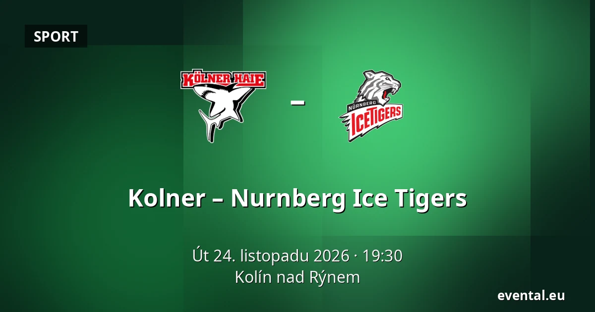 Kolner – Nurnberg Ice Tigers — Kolín nad Rýnem