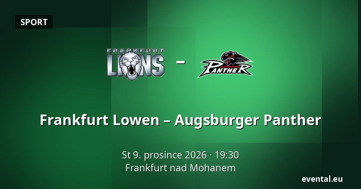 Frankfurt Lowen – Augsburger Panther — Frankfurt nad Mohanem