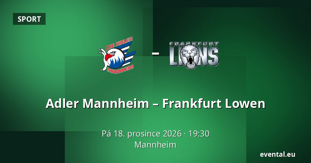 Adler Mannheim – Frankfurt Lowen — Mannheim