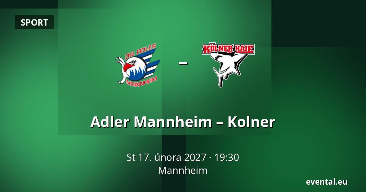 Adler Mannheim – Kolner — Mannheim