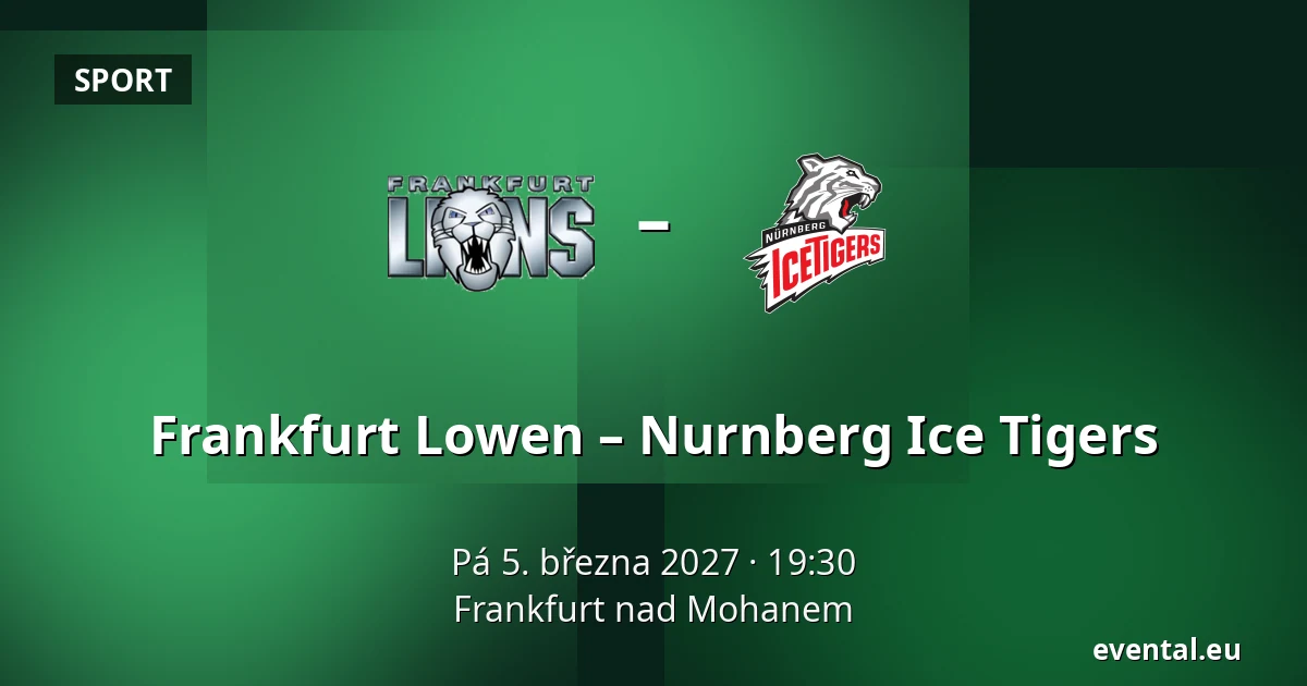 Frankfurt Löwen - Nürnberg Ice Tigers — Frankfurt nad Mohanem