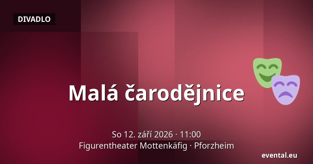 Malá čarodějnice — Figurentheater Mottenkäfig, Pforzheim