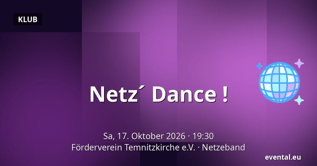 Netz´ Dance ! — Förderverein Temnitzkirche e.V., Netzeband