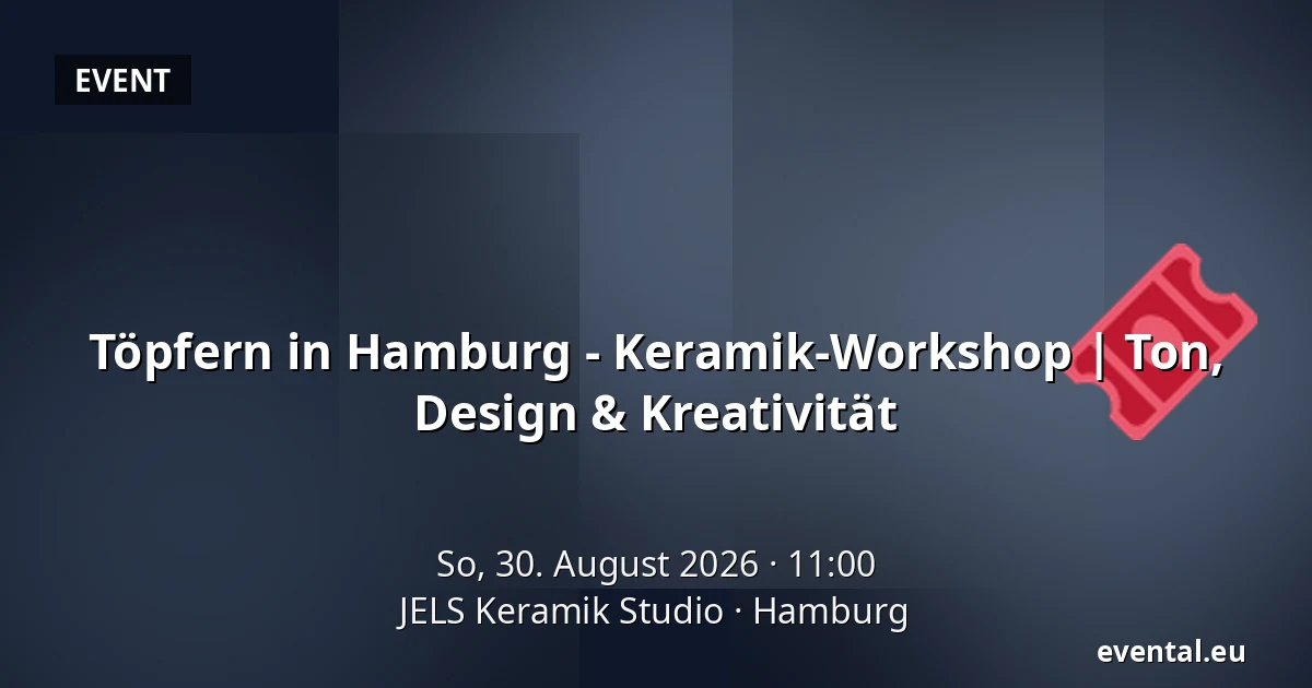 Töpfern in Hamburg - Keramik-Workshop | Ton, Design & Kreativität — JELS Keramik Studio, Hamburg