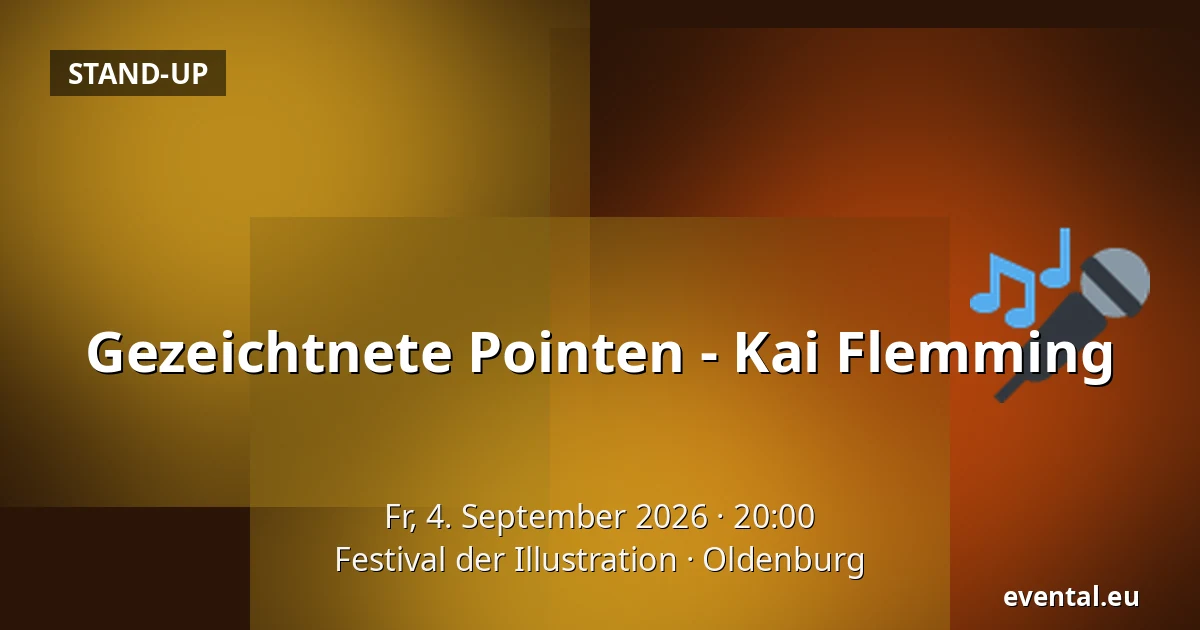 Gezeichtnete Pointen - Kai Flemming — Festival der Illustration, Oldenburg
