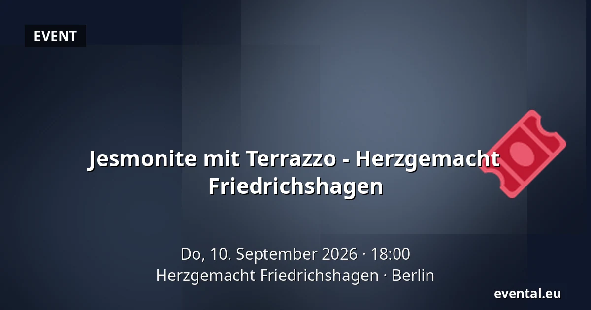 Jesmonite mit Terrazzo - Herzgemacht Friedrichshagen — Herzgemacht Friedrichshagen, Berlin