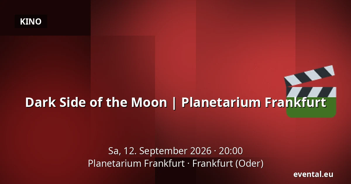 Dark Side of the Moon | Planetarium Frankfurt — Planetarium Frankfurt, Frankfurt (Oder)