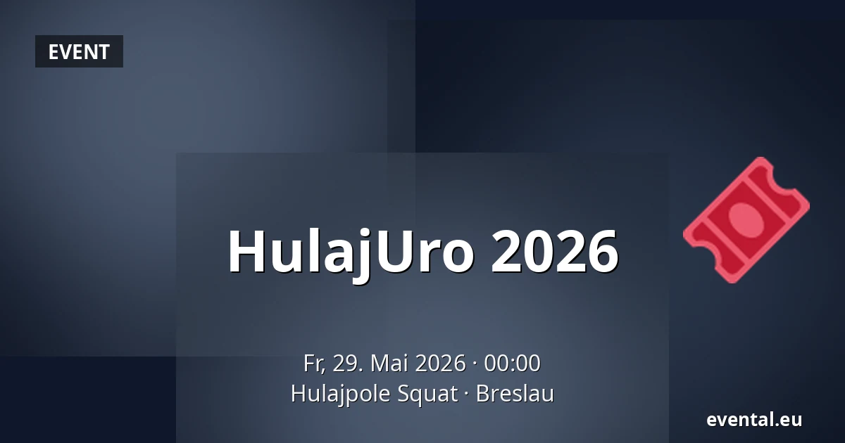 HulajUro 2026 — Hulajpole Squat, Breslau