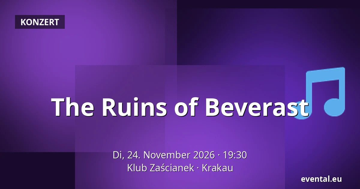 The Ruins of Beverast — Klub Zaścianek, Krakau