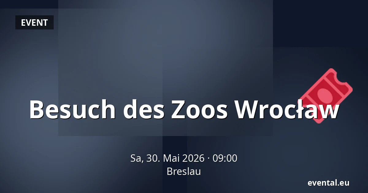 Besuch des Zoos Wrocław — Breslau