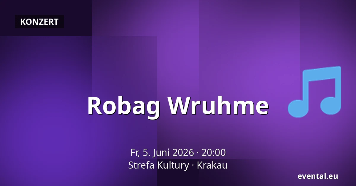 Robag Wruhme — Strefa Kultury, Krakau