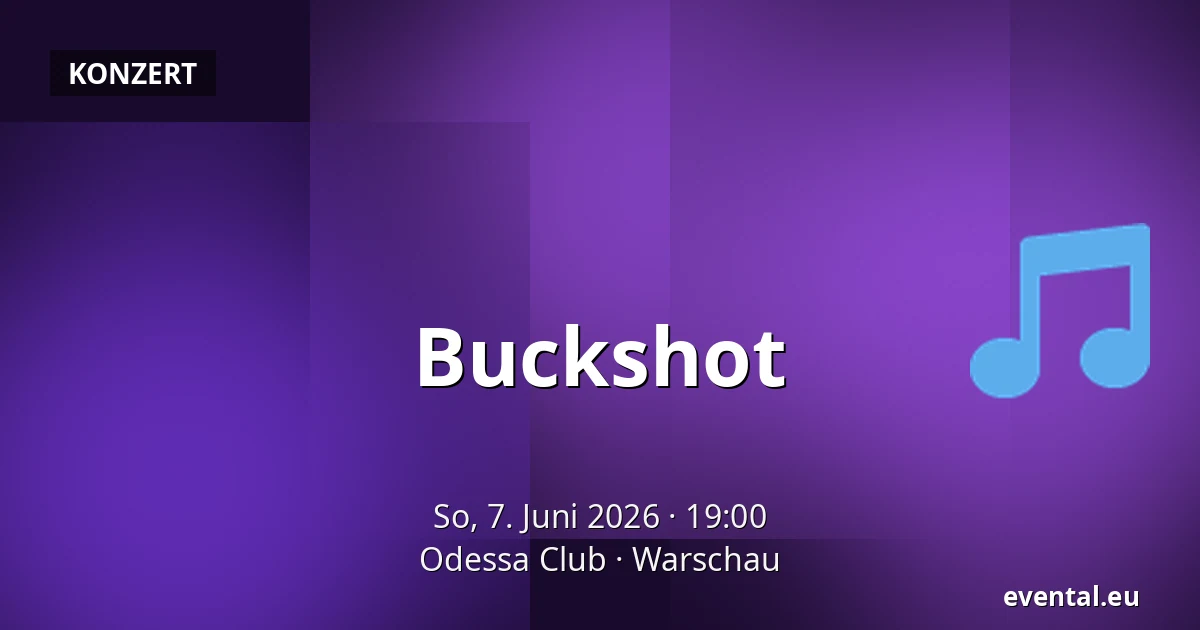 Buckshot — Odessa Club, Warschau