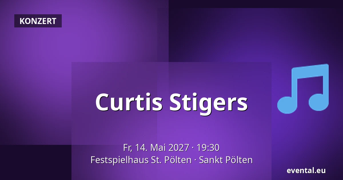 Curtis Stigers — Festspielhaus St. Pölten, Sankt Pölten