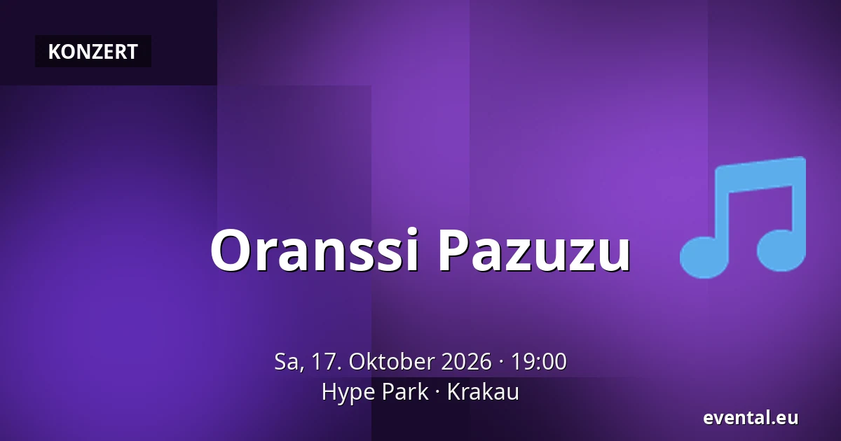 Oranssi Pazuzu — Hype Park, Krakau