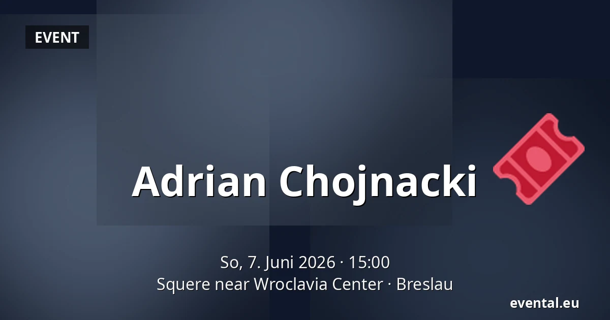 Adrian Chojnacki — Squere near Wroclavia Center, Breslau